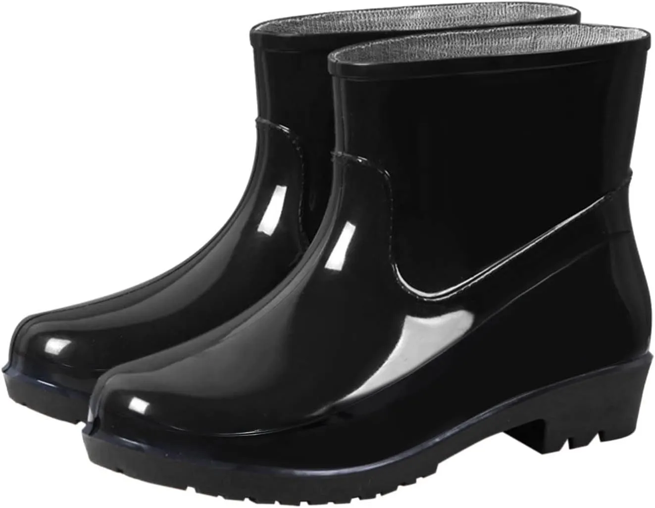 Womens Rain Boots Wide Calf Mens Grounded Footwear Black Booties Barefoot Shoes Casual Fall Women's Rubber Rain Boots Waterproof & Anti-slip Womens Boots Winter