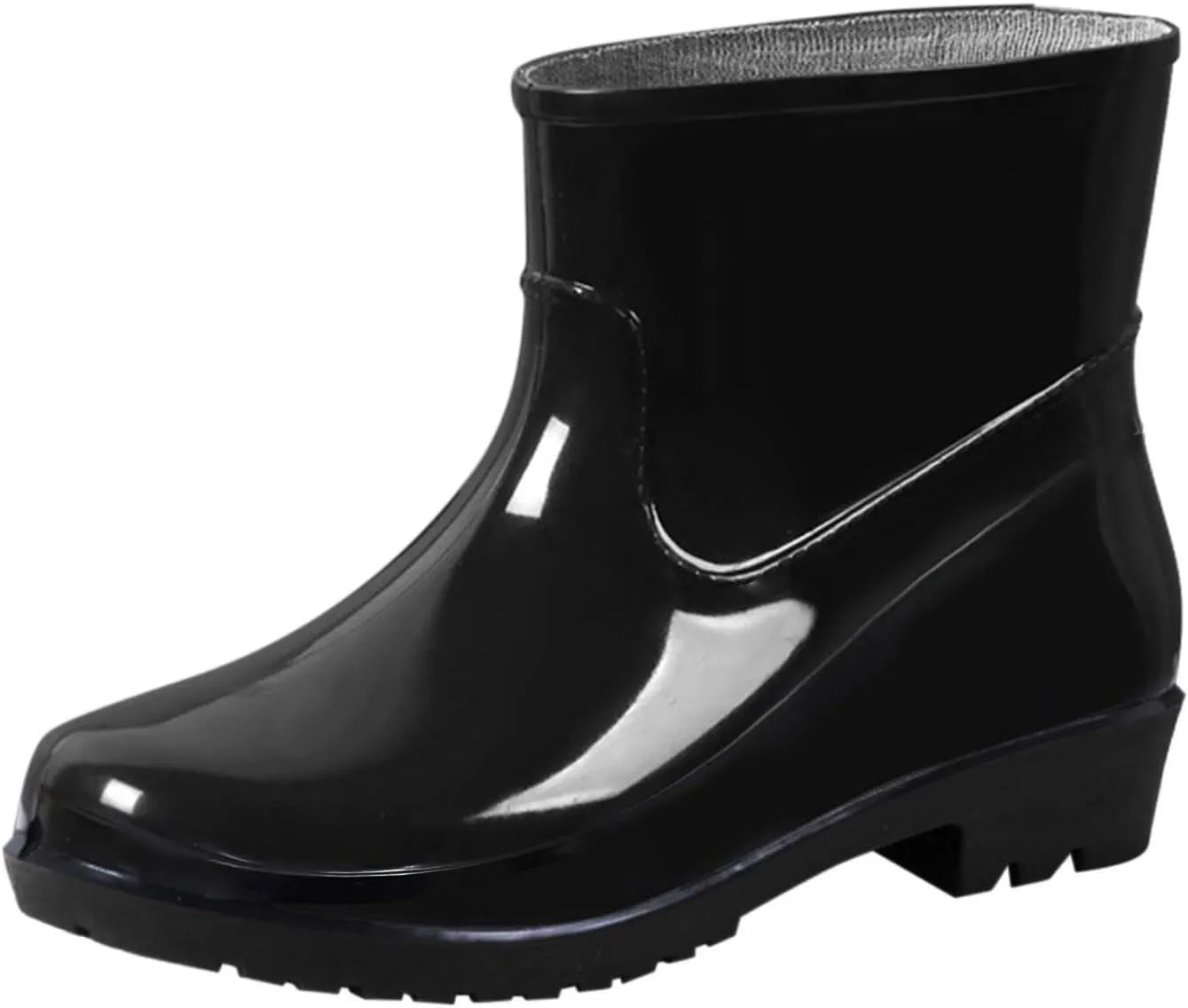 Womens Rain Boots Wide Calf Mens Grounded Footwear Black Booties Barefoot Shoes Casual Fall Women's Rubber Rain Boots Waterproof & Anti-slip Womens Boots Winter