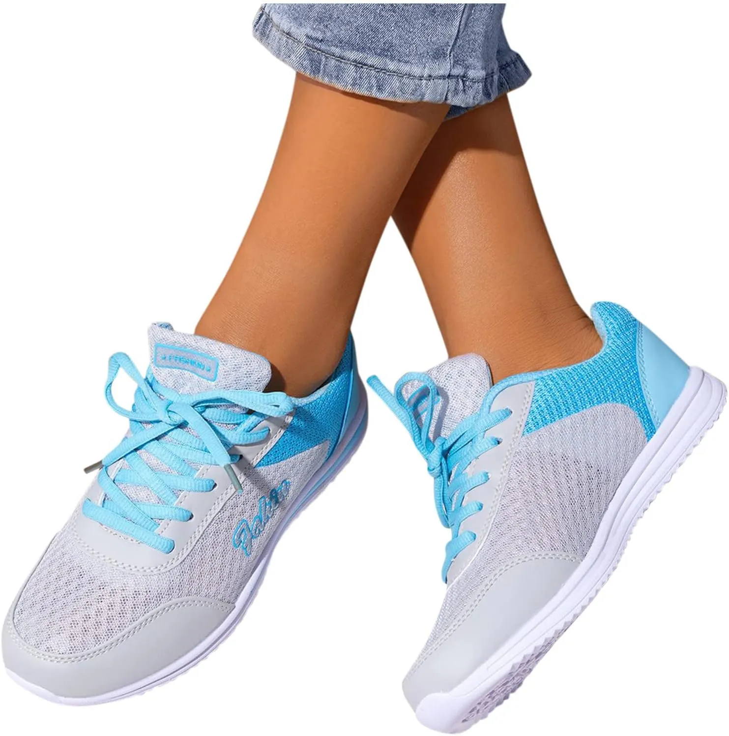 Women's Rhinestone Mesh Slip On Walking Shoes Fashion Breathable Womens Tennis Shoes Sports Slip On Shoes Casual Wedge Sneakers Slip On Tennis Shoe Trainers Shoe