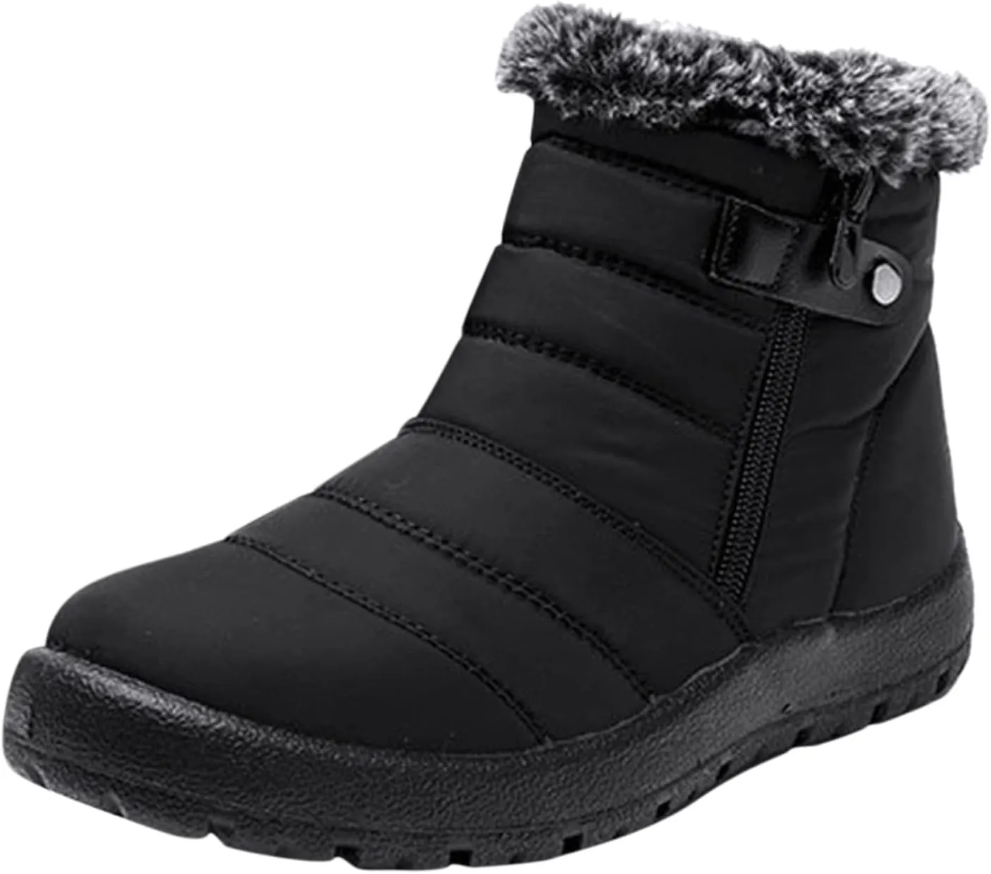 Women's Snow Boots Waterproof Lightweight Snow Boots Waterproof Women Winter Brown Fur Boots for Women Waterproof Women Work Boots Waterproof Slip Resistant Winter Boot for Women Working