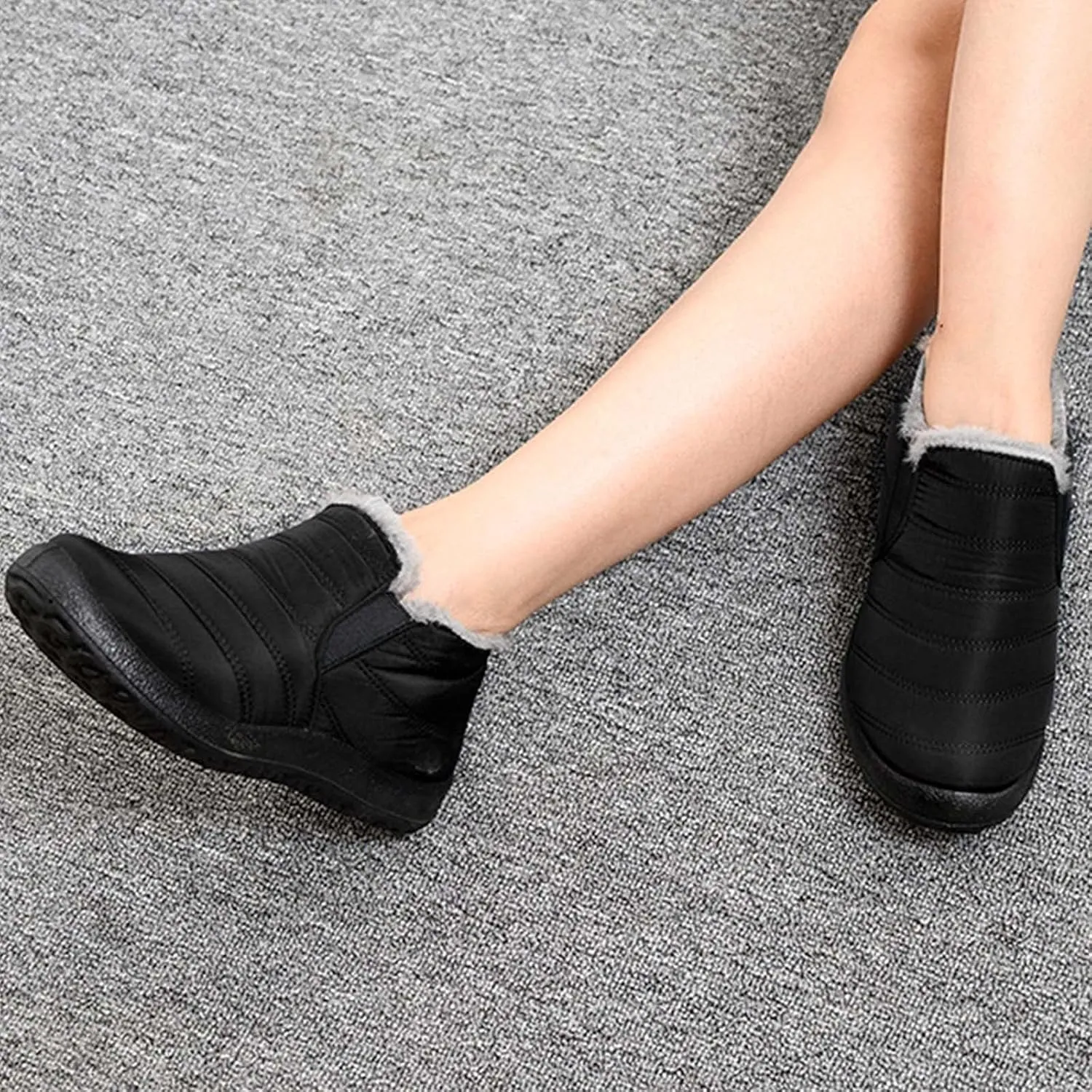 Womens Winter Boots Waterproof Insulated Wide Width Womens Waterproof Winter Boots Ankle Zip Snow Boots Womens Size 6 Warm Winter Boots for Women Waterproof Snow Boots Wide Waterproof