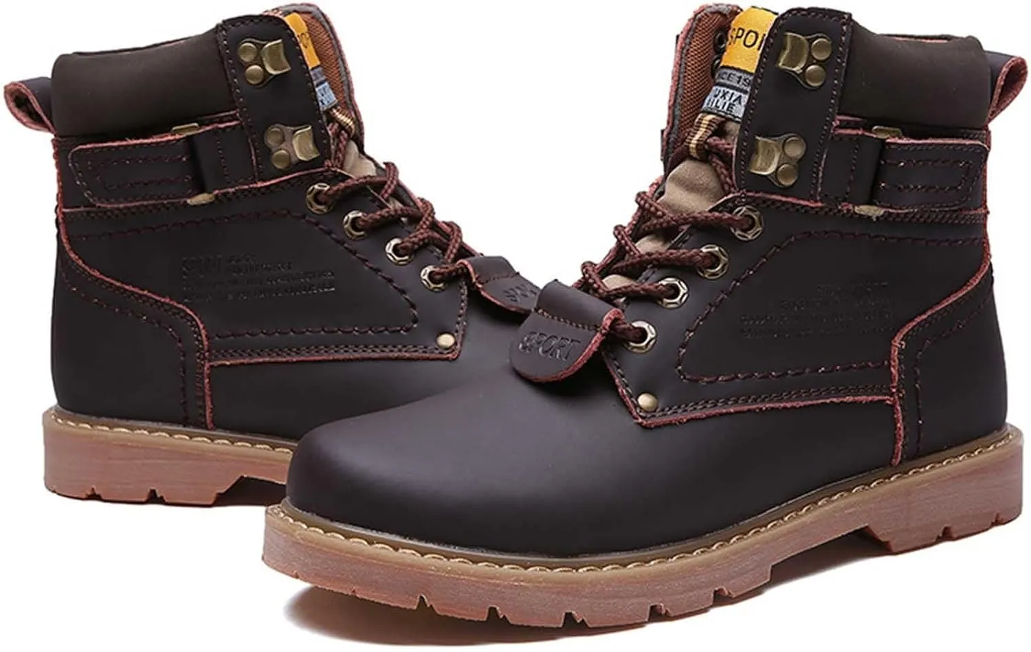 Work Boots for Men Waterproof Hiking Sneakers Ankle Booties Womens Safety Toe Shoes Slip On Platform Sneakers Indestructible Hike Grounded Footwear
