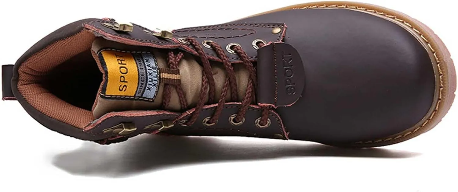 Work Boots for Men Waterproof Hiking Sneakers Ankle Booties Womens Safety Toe Shoes Slip On Platform Sneakers Indestructible Hike Grounded Footwear
