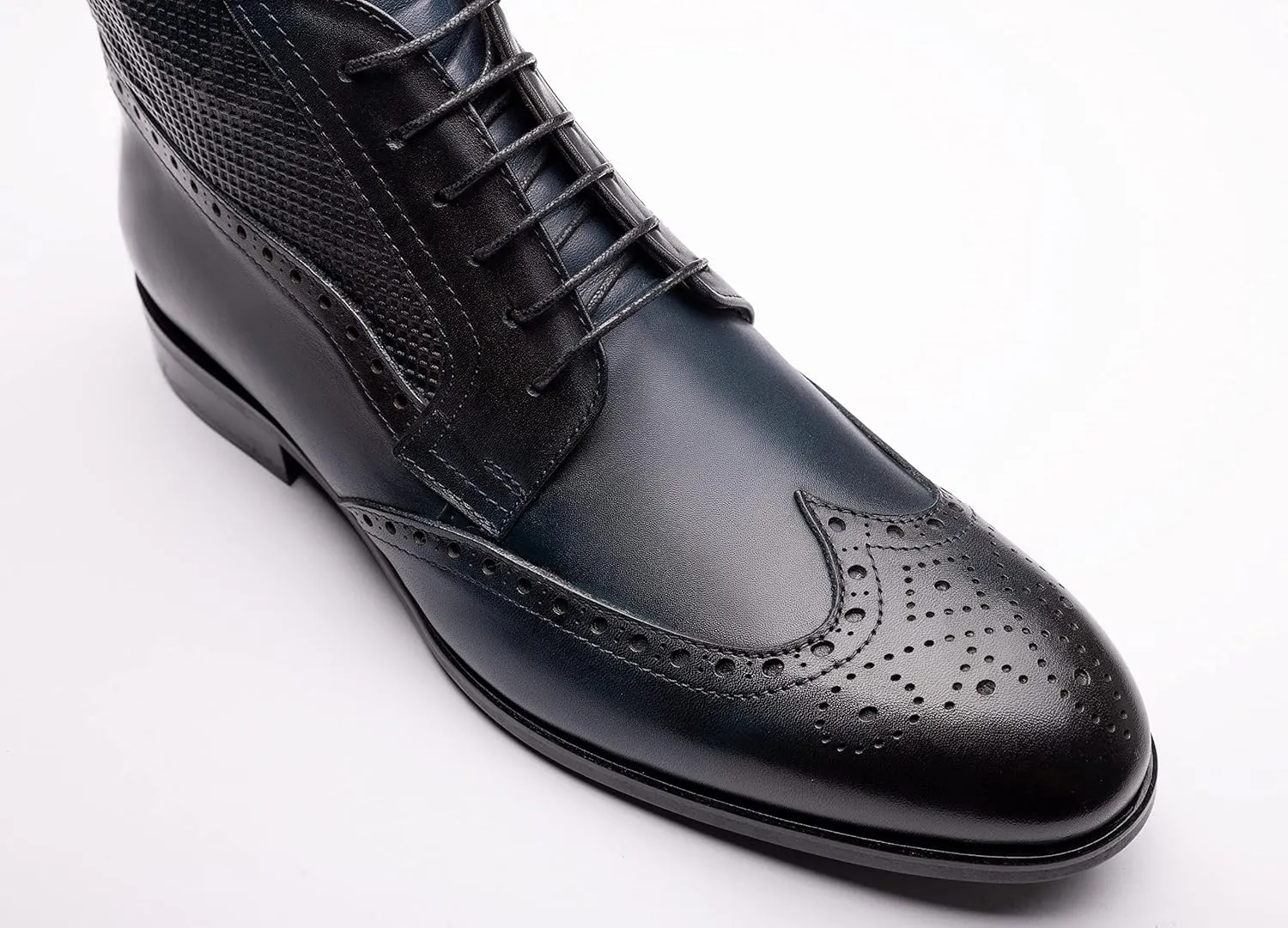 X3667-EK Classic Style Chukka Ankle Boot Lace Up Formal GenuineLeather Shoes For Men